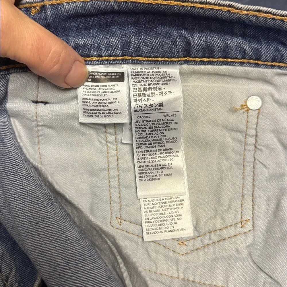 Levi's Men's Blue Jeans light 505 regular 42 / 30 denim - Picture 7 of 8